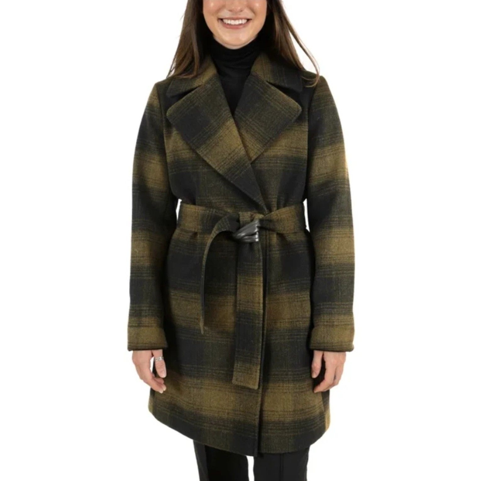 Frye Women's Wrap Coat Size S Green Nwt